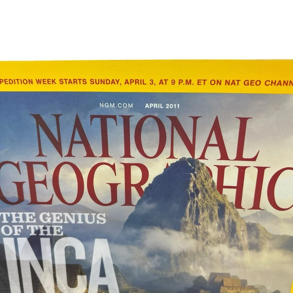 National Geographic Magazine April 2011 The Genuis of the Inca, Acid Sea, Frogs‎
